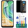 SRJTEK per Samsung A12 Nacho Schermo di Ricambio per Galaxy A12 Nacho Schermo LCD per Galaxy A127 Display di Ricambio per Samsung A127 Digitizer A127F LCD Touch Screen Aseembly Riparazione parti con Telaio