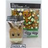 Pokemon Gioco di Carte Pokemon Eevee Plush Deck Case + Scatola Porta Carte Lunga Eeve...