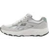 Skechers Hillcrest 2.0, Scarpe da Ginnastica Donna, off White Suede/Textile/Green Synthetic, 38.5 EU