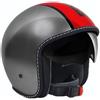 Momo design Casco Moto Jet Momo Design Blade Antracite Lucido Rosso Nero
