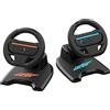 Subsonic - Set di 2 ruote da corsa per Joy-Con Nintendo Switch e Switch 2 - Ruote da corsa pieghevoli con supporto e ventosa compatibili con Joycon Switch e Switch 2 - Nero