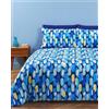 I Magazzini Sorriso Completo letto in tela di puro cotone fantasia geometrica Linea Ghiacciolo - BASSETTI