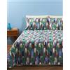 I Magazzini Sorriso Completo letto in tela di puro cotone fantasia geometrica Linea Ghiacciolo - BASSETTI