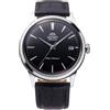 Orient Classic Bambino 38mm - Orologio Uomo Automatico a Carica Manuale Elegante Cinturino In Pelle Nero Cassa In Acciaio Quadrante Nero - RA-AC0M02B30B RA-AC0M02B