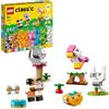 LEGO Classic Animali Domestici Creativi - Set con Mattoncini Colorati con Cane Giocattolo, Gatto, Coniglio, Criceto e Uccello ,Eta 5+