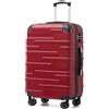 COOLIFE Valigia media 67cm,valigia da viaggio leggera 60L con lucchetto TSA