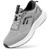 FitVille Scarpe Running Uomo Pianta Larga Comodo Sneakers Ginnastica Traspirante Leggere Scarpe da Corsa su Strada Grigio 40 EU Larga