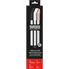 SIGG Helia Set di cannucce in vetro (4 pezzi), Set di cannucce lavabili in lavastoviglie in vetro, Set composto da cannucce riutilizzabili e scovolino per la pulizia - Night Large