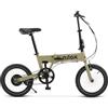 Nilox, Ebike J2, Bici Elettrica Pieghevole, Fino a 30 km di Autonomia, Fino a 25 Km/h, Motore da 36 V/250 W e Batteria 36 V-6 Ah, Gomme 16" x 2,1"