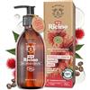 Bionoble Olio di Ricino Biologico 200ml - 100% Puro, Naturale, Pressato a Freddo - Ciglia, Sopracciglia, Capelli, Barba, Unghie - Vegan Castor Oil - Bottiglia di Vetro + Pompa