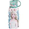 Tataway in viaggio si cresce Disney Borraccia bianca per bambine in acciaio inossidabile isolante Frozen Elsa Anna e Olaf 330 ml termica con beccuccio e tappo di sicurezza