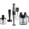 Braun MQ9187XLI MultiQuick9 Minipimer, Frullatore ad Immersione dotato di frusta a filo, Tritatutto da 500ml,Robot da cucina XL da 3,2L e Schiacciapatate, 1200watt, No schizzi Tecnologia SplashControl