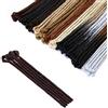 SEGO Dreadlock Extension 5 Ciocche Dread Treccine Rasta Donna Uomo Capelli Sintetici Finti Braiding Hair 30cm - Marrone Cioccolato