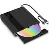 BNEHHOV Lettore CD DVD Esterno per PC Portatile USB 3.0 Type-C Masterizzatore CD/DVD +/-RW Drive CD ROM Unità DVD Esterne per Laptop Desktop Windows XP/2003/Win8/Win10/ Vista Linux Mac10 OS (06EU)