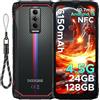 DOOGEE Blade 10 Energy Rugged Smartphone 4.5G, 24GB+128GB(TF 2TB), 6.56" HD+90Hz Telefono Indistruttibile Android 15, 6150mAh Batteria, Octa Core, 16MP+8MP, Widevine L1/NFC