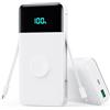 Trswyop Power Bank 26800mAh con Caricatore i-Watch, 25W PD+QC4.0 USB C Batteria Esterna con 2 Cavi Integrati Ricarica Veloce, 5 uscite Caricatore Portatile Compatibile con Apple Watch, iPhone,Samsung