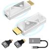 Steetek Trasmettitore e Ricevitore HDMI Wireless, HDMI Wireless Extender per Trasmettere Audio e Video HD a Monitor/Laptop/PC/TV Box/Proiettore, 2,4G/5G Trasmissione Radio Portatile, Plug & Play