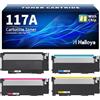 Halloya 117A W2070A Compatibile per HP 117A Toner per HP Color Laser MFP 178nw 178nwg 179fnw 179fwg 150a 150w 150nw (4-Pack, Con Chip)