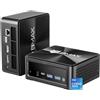 BMAX Mini PC B9Power con Intel Core i9 12900HK (14C/20T, 5.0 GHz), 32GB DDR4 RAM + 1TB SSD NVMe, Mini Desktop Computer, 4K@60Hz Triplo display, WiFi 6, Bluetooth 5.2, Type-C, USB*4, DP 1.4a