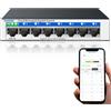 Goalake Switch Ethernet Gigabit 8 porte RJ45 Metallico 10/100/1000 Mbps, ideale per espandere la rete cablata per le PMI e gli uffici domestici