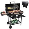 Teeno barbecue con coperchio,barbecue carbonella con XXL, ventilazione regolabile, sfera da griglia, griglia a carbone di legno portatile barbeque esterno