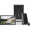 EZVIZ EP7 Videocitofono solare senza fili 2K Sistema di citofono, 7'' Touch Screen a Colore, Campanello Video Spioncino con Energia Solare, Audio Bidirezionale, WiFi 2.4/5 GHz