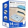 SUOCO Sacchi Sottovuoto Vestiti con Pompa Elettrica, 4 Jumbo, 4 Large, 3 Medium e 3 Small, Buste Salvaspazio per Vestiti, Piumoni, Armadi e Viaggi