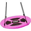GO!elements altalena a nido | altalena rotonda per bambini | altalena per bambini & altalena adulti regolabile in altezza fino a 150 kg di capacità | Dimensioni: ø 100 cm, Colore: Rosa