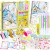 PATIFEED Kit Diario Fai Da Te, Set per Scrapbooking per Bambini, Regalo di Natale per 8 9 10 11 12 13 14 Anni
