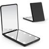 WOBSION Specchio Portatile con Luce LED per Viaggio,Pieghevole Specchietto da Borsetta di 1x/3x Ingranditore,Piccolo Mirror per Trucco con Interruttore Magnetico,a Regalo,Nero