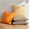 MIULEE Copricuscini 4 Pezzi Federa per Cuscino Granula Morbido Quadrato Decorazioni per Casa per Divano Sedia Camera da Letto Soggiorno Cucina in Misto Poliestere Unita Tinta Serie Arancione