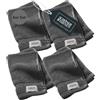 Schöner Wohnen Kollektion SCHÖNER WOHNEN Set di 4 Asciugamani ospiti piccoli 30x50 cm - Antracite - Asciugamani Bidet - Asciugamani Viso 100% Cotone OEKO-TEX - Telo Bagno e Doccia per Ospiti - 500g/m2 - Hotel e B&B