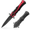 HONZIN Coltello Pieghevole Coltello Tascabile con Clip da Tasca, Lama in Acciaio Inossidabile 3Cr13, Coltello da Sopravvivenza per Campeggio All'aperto Caccia Escursionismo
