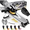 Masthome Mandolina per Verdure, Mandolina Regolabile con 5 Lama, Mandolina Professionale in Acciaio Inox, Affettatrice Manuale Julienne Tagliaverdure Multifunzione per Patate Zucchine Carote Cipolle