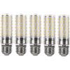 I-SHUNFA Lampadine a LED per mais E27 Bianco naturale 4000K 7W 1000LM Sostituzione 80W Incandescente AC100-265V Confezione da 5 lampadine a candela piccola pannocchia di mais 5 pezzi