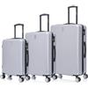 CELIMS Set Valigie 5 Pezzi - Valigia Grande 23 kg + Valigia Media + Valigie Bagaglio a Mano | Grigio