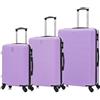 CELIMS Set Valigie 5 Pezzi - Valigia Grande 23 kg + Valigia Media + Valigie Bagaglio a Mano | Viola