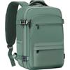 COOLIFE Bagages Cabine 40x20x25 Pour Ryanair Sac de Voyage, Sac a Dos Voyage Cabine Avion Bagage à Main Femme Homme 20L Sous Siege Bagage Sac De Voyage (Verde Scuro, 40 x 20 x 25cm-20L)
