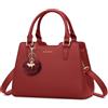 IGOLUMON Borsa Donna Borse in Pelle Borsa Mano Donna Grande Lavoro Tote Bag Università Tracolla Borsetta Tracolla Media Borsette a Spalla Firmate in Saldo Rosso