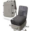 VGCUB Zaino Easyjet 45x36x20 Viaggio Sottovuoto con Pompa Manuale Sacchi Zaini da Cabina Aereo Bagaglio a Mano Compressione Ufficio Donna Uomo Antifurto Impermeabile Travel Backpack Marrone