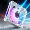 AsiaHorse Ventola per PC RGB da 120 mm, 1 pezzo [Infinity Mirror] [HDB] 1800 RPM 5V3PIN ARGB e ventola PWM 12 V4 pin, durata 50,000 ore AMICI5GT bianco