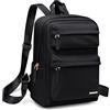 GOLF QUALITY Zaino Donna Elegante, Zainetto Multifunzionale,Mini Casual Daypack Piccola 10,2 Pollici Borsa Tracolla ed Moda per Viaggio, Scuola, Lavoro, Università,Nero