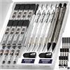 Nicpro 6 Pezzi Matite Meccaniche Set, 0,3 & 0,5 & 0,7 & 0,9 mm & 2mm (4B 2B HB 2H) Portamine con Astuccio, Art Portamine con Mine, Gomma, Temperamatite per Artista Studenti Disegno Scrittura Schizzi