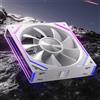AsiaHorse DAWN RGB, ventola per PC da 120 mm, ventola ARGB Daisy Chain PC [Infinity Mirror] [HDB] 71 CFM/1850 RPM/2.6MMH2O 4 pin PWN & 5V 3Pin ARGB per Asus Aura ASRock GIGABYTE MSI