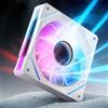 AsiaHorse Ventola per PC RGB da 120 mm, 1 pezzo [Infinity Mirror] [HDB] 1800 RPM 5V3PIN ARGB e 12 V4 PIN PWM, durata 50,000 ore AMICI5GT Bianco Reverse