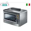Forno convezione Gas per 4 Teglie Pasticceria-Pane (mm600x400), comandi meccanici con Umidificatore, gim. mm 960x760x740h