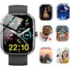 Kuizil 2025 Nuovo Smartwatch Uomo Donna Chiamate Bluetooth, 1.91 Orologio Smart watch con Sonno/Cardiofrequenzimetro/SpO2/Contapassi/115+ Sportive, Fitness Tracker Compatibile con Xiaomi iPhone Samsung ecc.