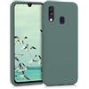 kwmobile Custodia Compatibile con Samsung Galaxy A40 Cover - Back Case per Smartphone in Silicone TPU - Protezione Gommata - verde militare