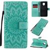 MHHQ Cover per Redmi Note 9 Pro Custodia di Pelle Case Flip Portafoglio Retro Libretto Magnetico Protettiva Non Graffi Funzione Supporto Bumper Fiore Girasole per Xiaomi Redmi Note 9 Pro - Verde