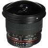 Rokinon HD8M-N 8mm f/3.5 HD Fisheye obiettivo con apertura automatica chip e cappuccio rimovibile per Nikon DSLR 8-8mm, obiettivo fisso senza zoom